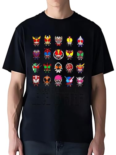 Tシャツ 仮面ライダー 半袖 メンズ ティーシャツ トップス アンダーシャツ 夏服 吸水速乾 柔らかい クルーネック シンプル スポーツ 部活 ジム トレーニング 部屋着 着痩せ プリント 大きいサイズ 男女兼用 3XL 日本出荷 3-7日以内に到着のサムネイル