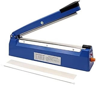 MUALROUS 300mm Heat Sealer Plastic Bag Sealer Impulse Sealer Black Vacuum Food Sealer Bag Packing Machine for Bag Sealing Packing Shrink Wrap Machine (8 Inch) (300mm)