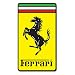 Stickernaut Ferrari Badge Sticker for Water Bottles 2 Pack [Premium Matte Waterproof Vinyl]