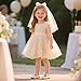 Otter MOMO Toddler/Little Girls Mary Jane Ballerina Flats Shoes Slip-on School Party Dress Gold Shoes Size 9