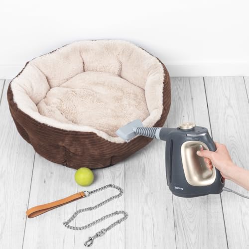 Beldray 15-in-1 Dampfreiniger – Multifunktionaler Handdampfer, chemiefreie Reinigung, einsatzbereit in 20 Sekunden. Mit Reinigungsbürsten, Bodenmopp-Pads & Düsen, 550ml Wassertank, 1350W