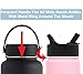 GALAXTEK Paracord Handle for Hydro Flask, Iron Flask, Simple Modern, Secure Carrier, for 12oz to 64oz Wide Mouth Stainless Steel Water Bottles, Easy to Carry Accessory (Sun Flower)