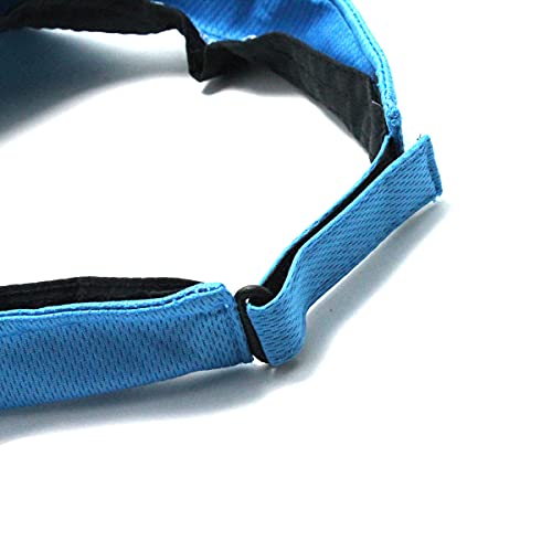 Viseira Praia Esportiva Corrida Ao Ar Livre Ajustável Cor: Azul