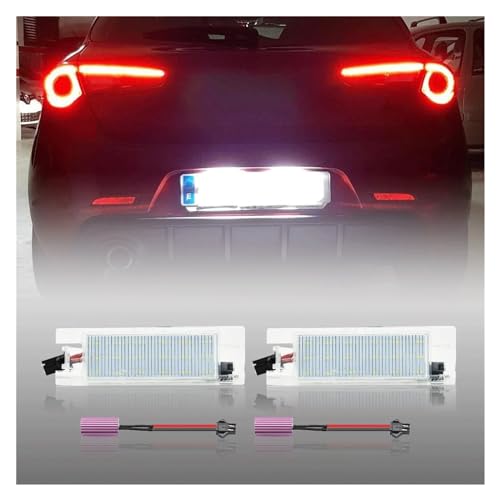 Luces LED de matrícula Alfa Romeo evita error de bombilla fundida Canbus 3
