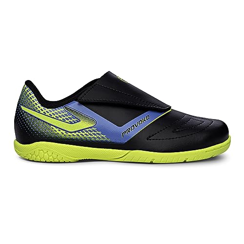 Chuteira Provoke Infantil Futsal, Topper, Meninos, Preto/Amarelo Neon, 33