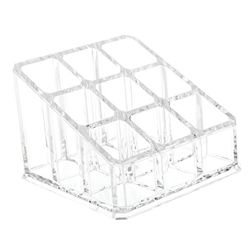 HLELU Acrylique Presentoir Boite Rouge a levres Cosmetique Lipstick Holder Stand