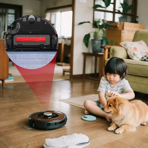 3 Stück Hauptbürste Zubehör Kompatibel mit Roborock S7/S7 Maxv/S7 Maxv Ultra/S7 Max Ultra/S7 Pro Ultra/Q Revo Staubsauger, Ersatzteile Saugroboter Zubehör, Trennbare Rubber DuoRoller-Bürste