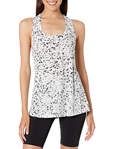 Amazon Essentials Women s Studio Lightweight Racerback Tank, -black white cut print, Large