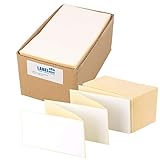 BPA-freie Thermodirektetiketten mit Leporello-Falzung in 103 x 199 mm für den Versand mit gängigen Versanddienstleistern wie DHL, UPS, DPD, Hermes uvw.