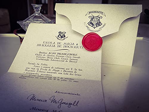 Kit Harry Potter - Mapa do Maroto, Carta Hogwarts e Colar Pomo de Ouro