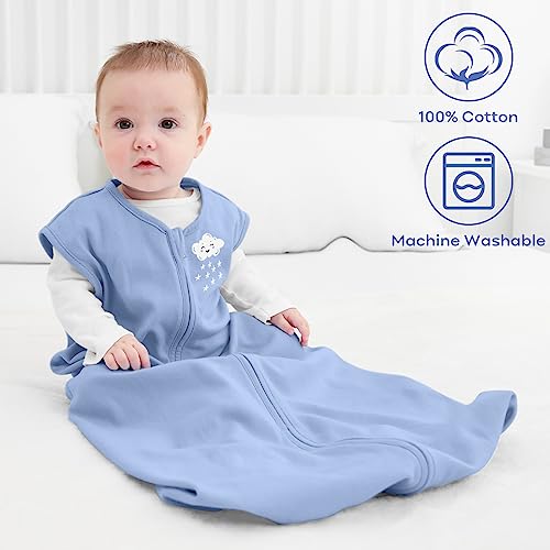 image for Yoofoss Baby Sleep Sack 6-12 Months Baby Wearable Blanket 100% Organic