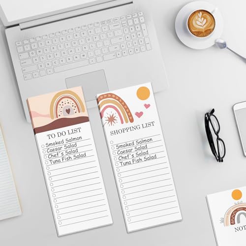 GOTDYBST 3 Stück To Do Listen Block, To Do Planer, 150 Blatt Tränenpapier, Magnetisch Notizblock, Büro Zubehör Einfache Pläne Für Den Alltag Oder Das Büro