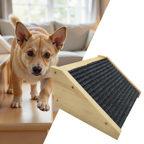 Rampe pour chien pour lit dotée de marches anti-dérapantes intérieures - 4