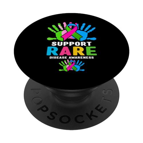 Maglietta Support Rare Disease Day 2025 - Consapevolezza delle malattie rare PopSockets PopGrip Adesivo