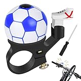 🚴【Regalos Exquisitos】La campana nítida y ruidosa y la forma única de diseño de fútbol hacen que esta campana de bicicleta sea el regalo de cumpleaños perfecto para niños, regalos del día de los niños, regalos de navidad y más.