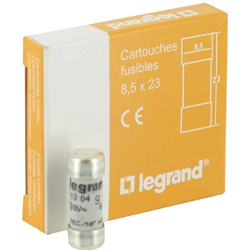 Fusible cartouche cylindrique domestique 8,5x23mm 4A coupe-circuit résidentiel