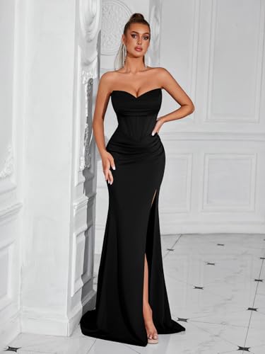 Wedding Guest Dresses for Women Formal Cocktail Party Off Shoulder Sexy Bodycon Long Gala Prom Evening Gowns Dress2
