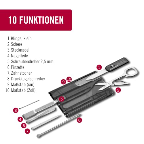 Victorinox Swiss Card Classic Multitool, 10 Funktionen, Taschenmesser – Ansicht 4