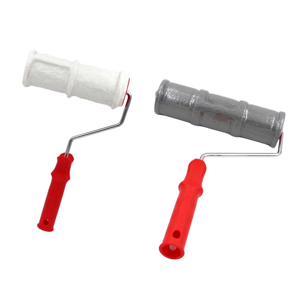 Dekorationsmalerwalze DIY Strukturroller Malerrolle Handwerkzeug Gummiwalze für Kreative dekoration Bastelideen Wohnzimmer Heimverschönerung, Style01