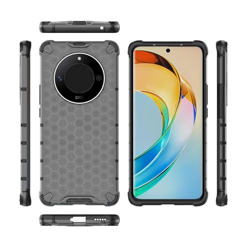 Image of Glasgow | for [ Honor X9B 5G ] Stylish Look Pattern Back Case Cover for [ Honor X9B 5G ] - Black