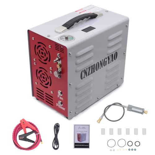 PORTAIR PCP Air Compressor,4500 PSI, Dual Power (12V/110V), Fast Fill