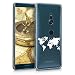 Produktbild kwmobile Sony Xperia XZ3 Hülle - Handyhülle für Sony Xperia XZ3 - Handy Case in Travel Umriss Design Weiß Transparent