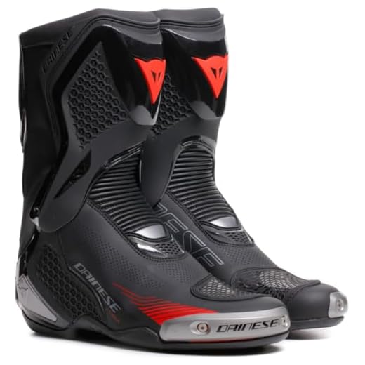 Dainese Torque 4 Air Stivali da moto, nero/rosso, 42