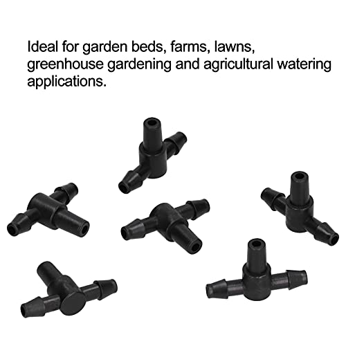 Conector Em T Acessórios para Irrigação de Jardim Conector de Microtubo de Irrigação por Gotejamento