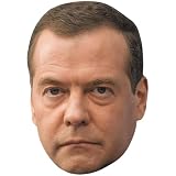 Dmitri Medwedew (Glum) Mascaras de Personajes Famosos, Caras de Carton