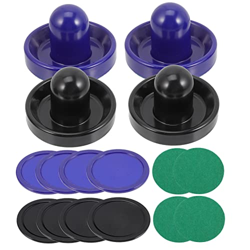 Yardwe Complete Air Hockey Table Parts Set 96mm Pucks Pushers Hockey Toys for Air Hockey Table Games