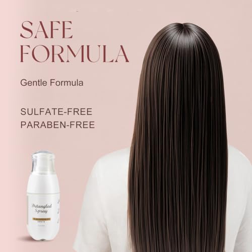 Image of Easyouth Detangler Spray, 1.7 fl Oz 50 ml, Lightweight Hair Detangling Spray, Helps Smooth Knots and Improve Manageability, Easy Combing and Styling, for Women, for Daily Use