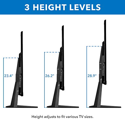 Mount-It! Tabletop Tv Stand Base With Tilt Function | Universal Tv Base Replacement With Height Adjustment | Tv Legs Fits Most 32 To 70 Inch Flat Screen Tvs, Vesa Up To 800 By 400Mm, 110 Lbs Capacity #TOP4