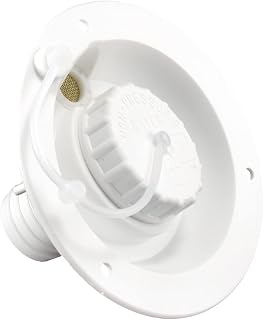 Thetford|B&B Molders RV Replacement Parts and Accessories Camper Gravity Water Inlet Fill Dish Polar White PN 94247
