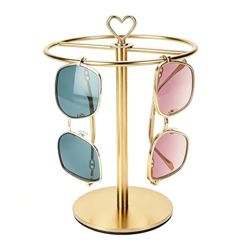 AKOGG 12 Pairs Sunglasses Holder Stand - Metal Eyewear Organizer