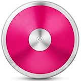 Wettarn 1 Pcs Discus, Man Women Discus Track and Field Discuses Track and Field Equipment (1.6 kg,Pink)