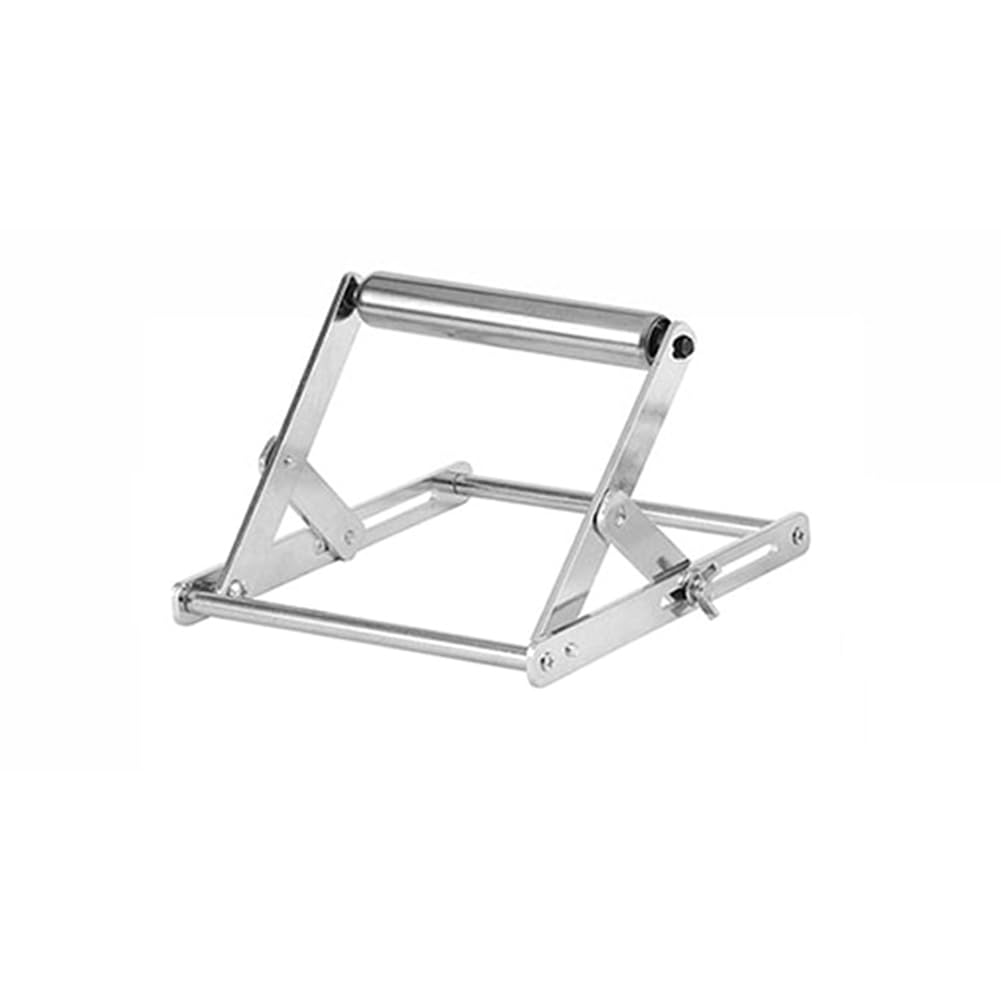 Awwertse Foldable Stainless Steel Stand Adjustable Cutting Machine Material Support Frame for Cutting Stand Workbench Lift,A
