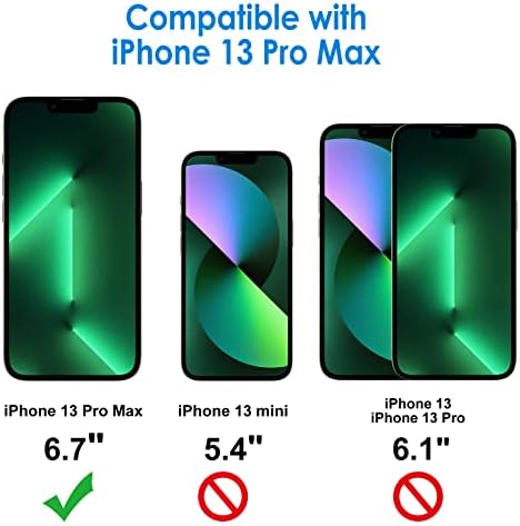 JETech One Touch Install Screen Protector for iPhone 13 Pro Max 6.7-Inch, Full Coverage Tempered Glass Film, Auto Alignment Tool Kit, HD Clear, 2-Pack