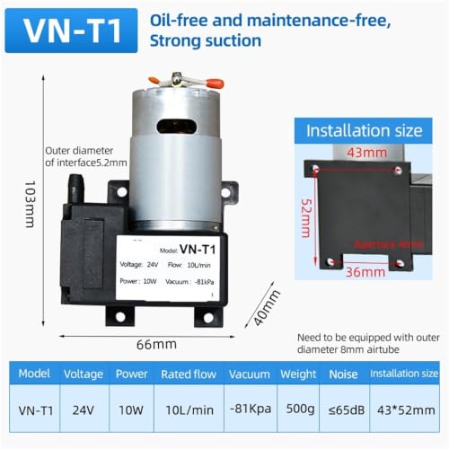 Evite fallos de succión con la mini bomba de vacío VN-T1 -81Kpa 3