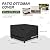Porch Shield Patio Ottoman Cover - Waterproof Outdoor Square Side Table Covers – 31L x 31W x 18H inch, Black