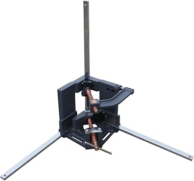 KAKA INDUSTRIAL 3 Axis Angle Clamp Heavy Duty Cast Iron Welding Clamp Vice, 3.9-Inch Jaw Opening, 90-Degree Multi-Position Clamp for Metalworking, Woodworking, and Fabrication, AC-100H