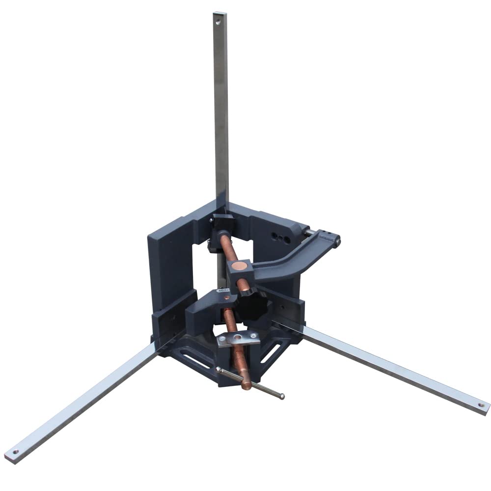 ?KAKA INDUSTRIAL AC-100H 3 Axis Welders Clamp, Heavy Duty Cast Iron Angle Clamp