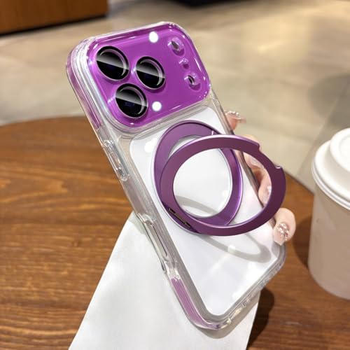 Coque iPhone Air antichoc transparente magnétique violette DK