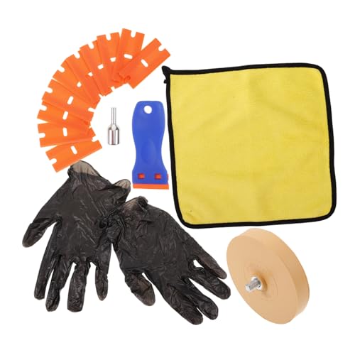STOBAZA Quick Glue Removal Eraser Wheel Pneumatic Disc Set Sticker Decal Tool Automotive Surface Cleaning