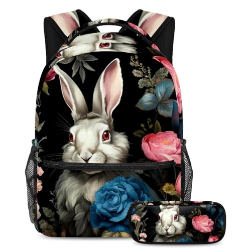 Sac à dos 2 pièces avec trousse pour l'école et les voyages des ados