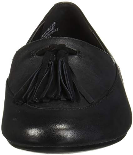 Aerosoles Women's Outfield Loafer Flat, Black Leather, 5 M US | Image 1