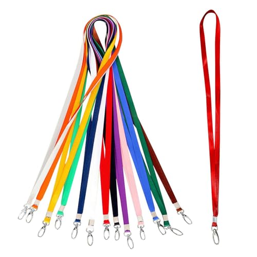 ID Lanyard 13, Color ID Lanyard, Durable Metal Buckle Sling, Suitable for Conferences, Exhibitions and Work Permits.