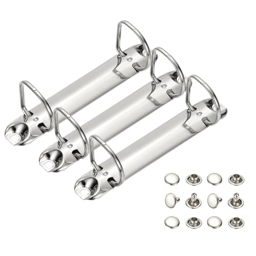 PATIKIL B7 2�������O�o�C���_�[���J�j�Y�� 3�Z�b�g 0.8�C���` D�����O�����p�o�C���_�[�v�����i�[ ���[�Y���[�t�o�C���f�B���O�X�p�C�� �I�[�K�i�C�U�[�p DIY�t�B���y�[�p�[�X�g���[�W�t�H���_�[�A�N�Z�T���[ 25mm �V���o�[�g�[��