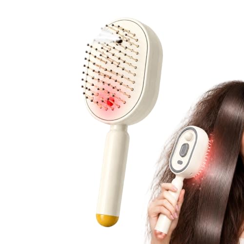 Escova elétrica de massagem com almofada de ar em spray, escova elétrica a vapor para alisar cabelo 2026, escovas a vapor recarregáveis para desembaraçar cabelos