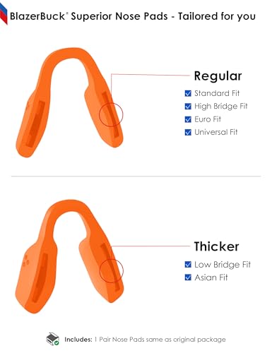Image of BLAZERBUCK Replacement Nose Piece Nose Pads for Oakley Activate OX8173 Eyeglasses