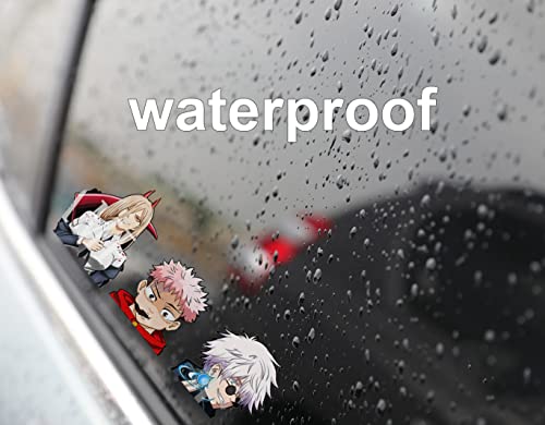 3D Anime Stickers Car Stickers Waterproof Car Decals For Laptop Stickers For Teens Motorcycle Vehicle Trunk Rear Travel Case Wall Car Bumper Window Vinyl Cartoon Stickers For Kids Gifts (Wt-02) #TOP4
